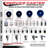 3 Inch_Solid Polyurethane ½ Inch Threaded Stem Caster Set 2 Brakes SCC