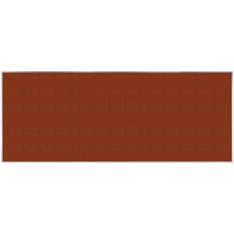 Wall Cork Bulletin Board, 48" H x 120" W, Hot Salsa