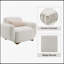 Le fauteuil d'appoint beige Darius avec 1 coussin décoratif combine style moderne, confort et durabilité pour tout espace de vie.