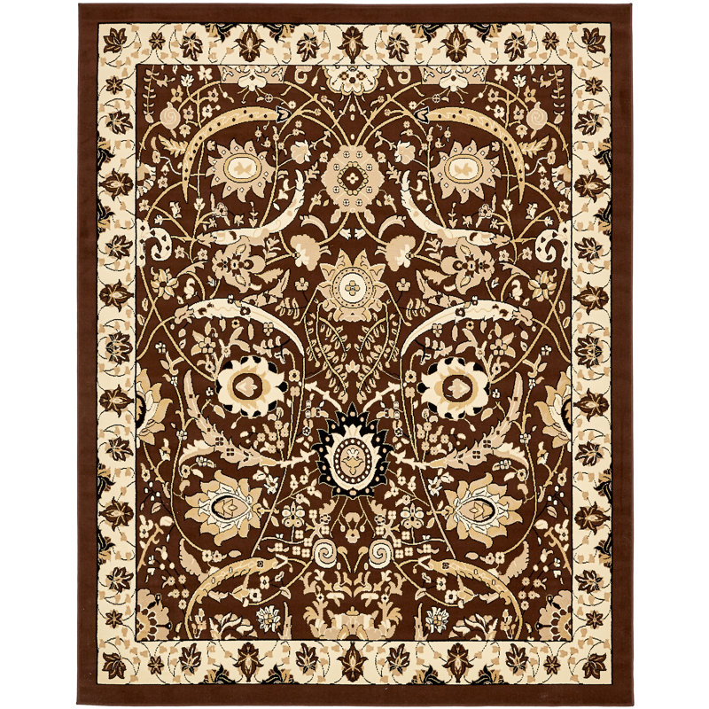 Britannia Floral Indoor Rug, Rectangle 8' x 10'