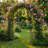 Scendor Decorative Metal Garden Arch With Scrollwork 94.5" H X 64.9" W