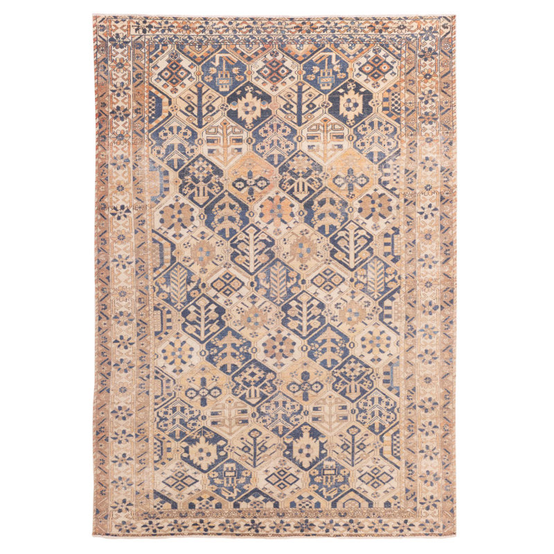 Tapis bleu marine Antalya 6 pi 8 po x 9 pi 9 po