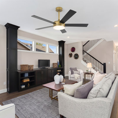 Vaczon 48" Modern Smart Dimmable Ceiling Fan with 3CCT LED Lights, 6-Speed Reversible DC Motor, Timer, Remote and App Control