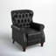 Fauteuil inclinable en cuir véritable manuel standard de 34,5 po de largeur Abruzzino-67279562
