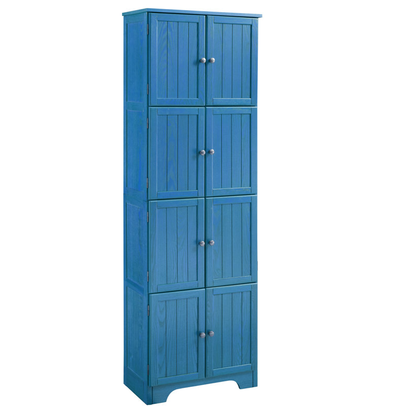 24'' Wide 4 Storage Cabinet, Blue
