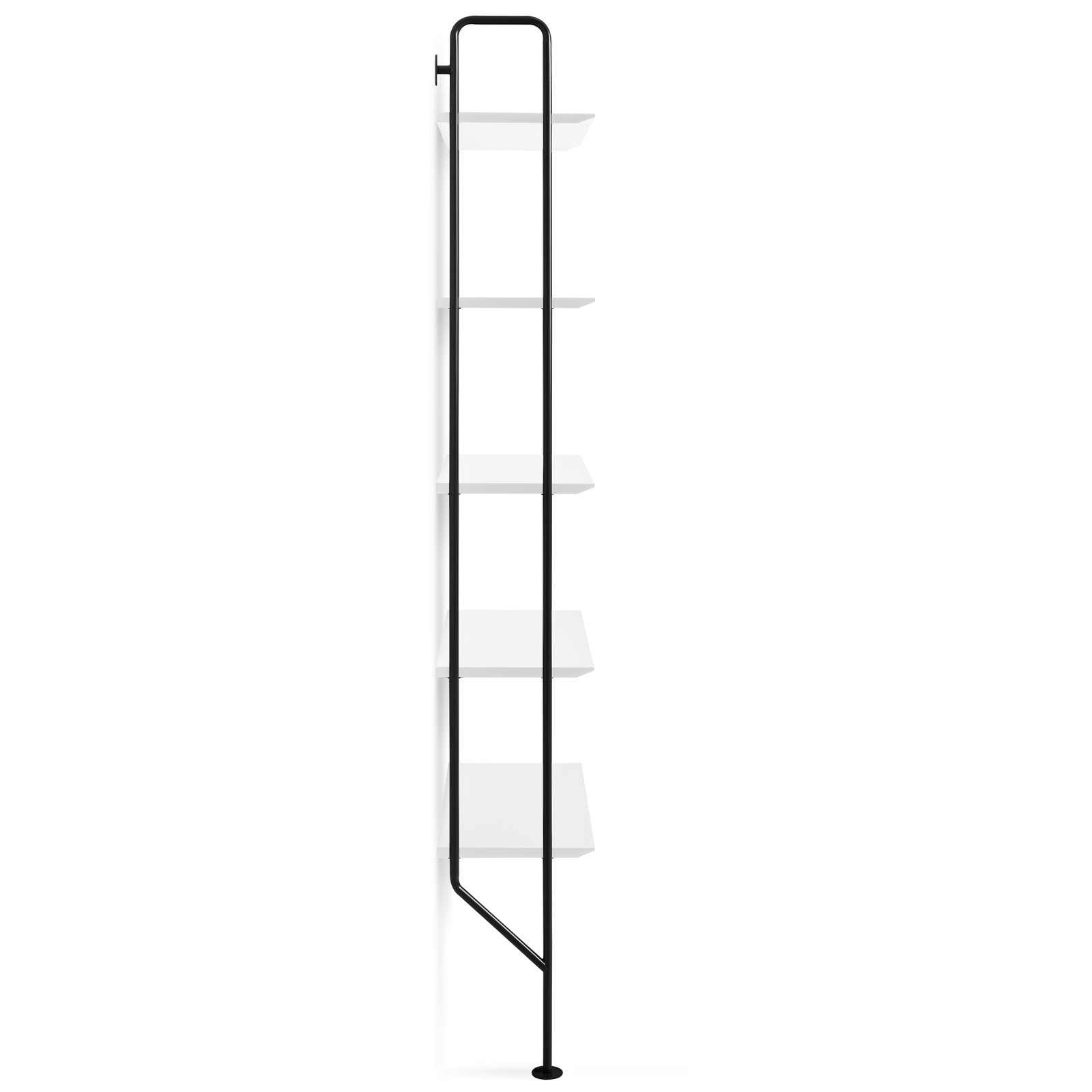 Hitch 26" Bookcase, White/Black