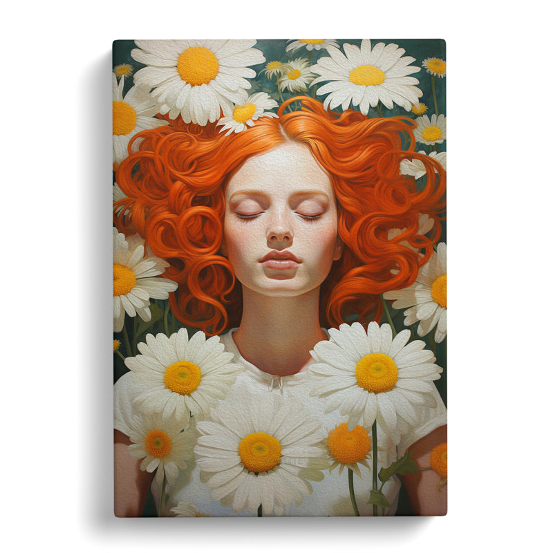 Daisy Symbolism - Wrapped Canvas