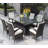 Patio 7-Piece Rectangular Dining Set With 6 Dining Chairs