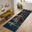Tapis à motif floral chic avec motif à poils doux parfait pour ajouter une touche artistique à n'importe quelle pièce-1951582680