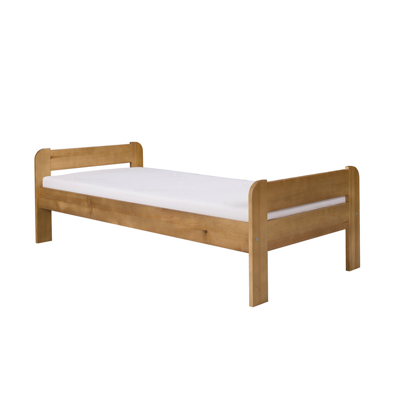 Faust Solid Wood Bed, Oak, European Single (90 x 200cm)