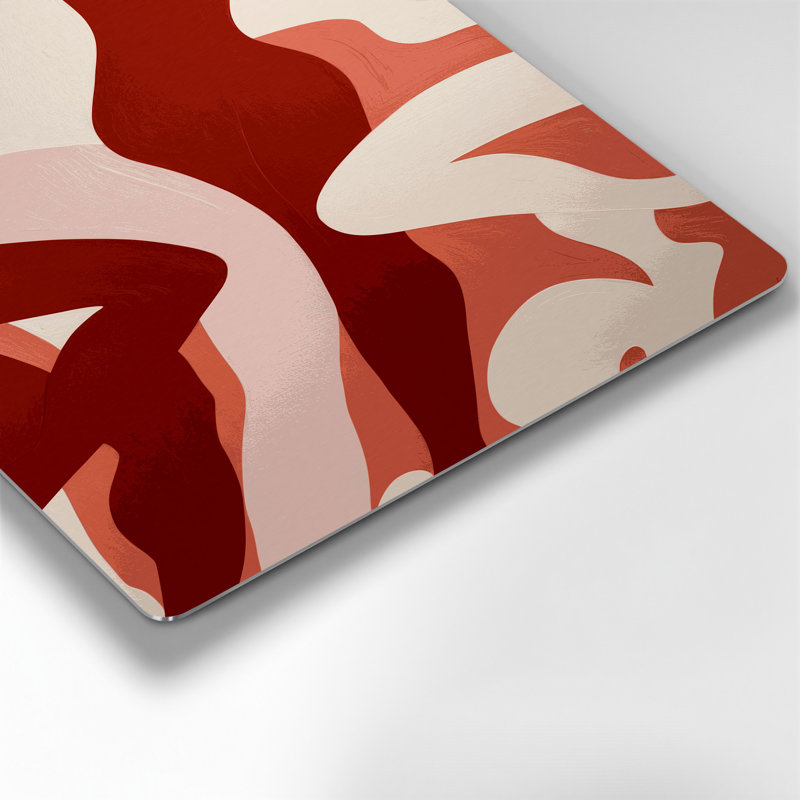 Abstract Figurative 10 Red Metal Wall Art