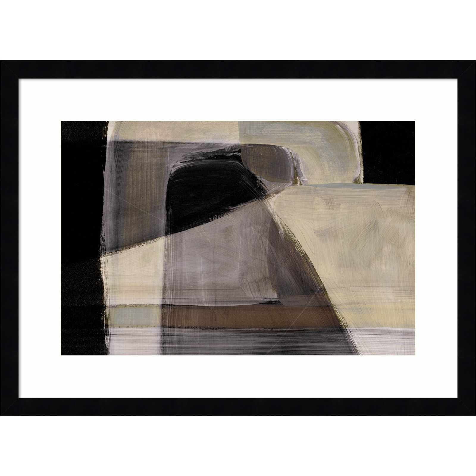 Moods by Dan Hobday Wood Framed Wall Art Print, Black, 16" H x 21" W