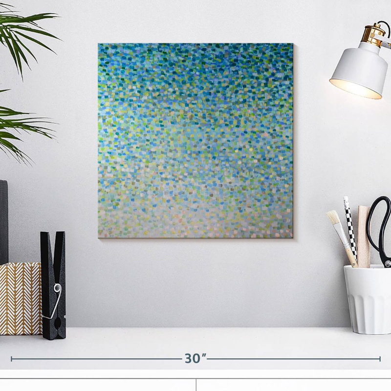 Verre bleu Avery, H 16 po x l 16 po