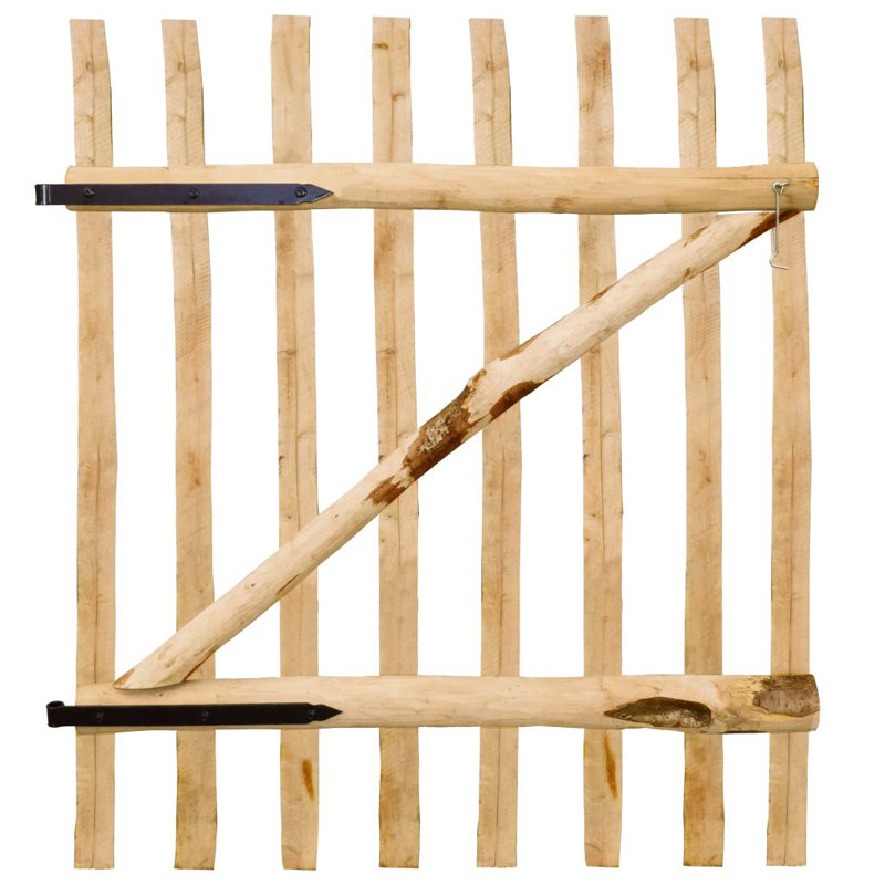 Miakoda Wood Gate, Beige, 250cm H x 2500cm W