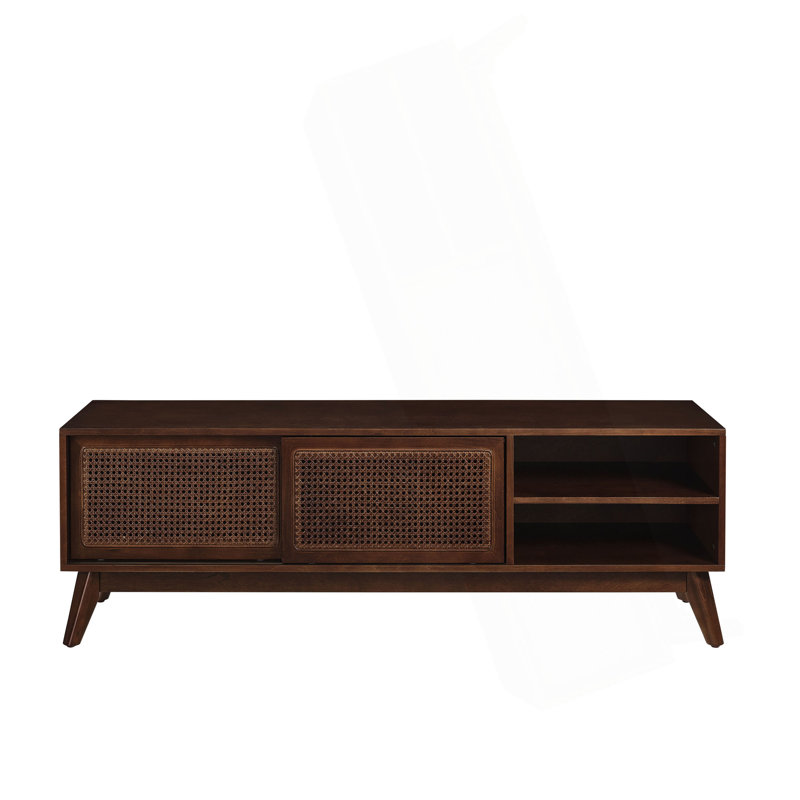 Crédence de rangement l 59 po Beudan, Bois foncé