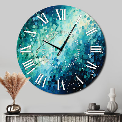 Horloge murale Turquoise Tranquility