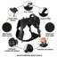Harnais réglable réglable pour chien avec poignée de contrôle et pochette utilitaire amovible-134180066-134180067