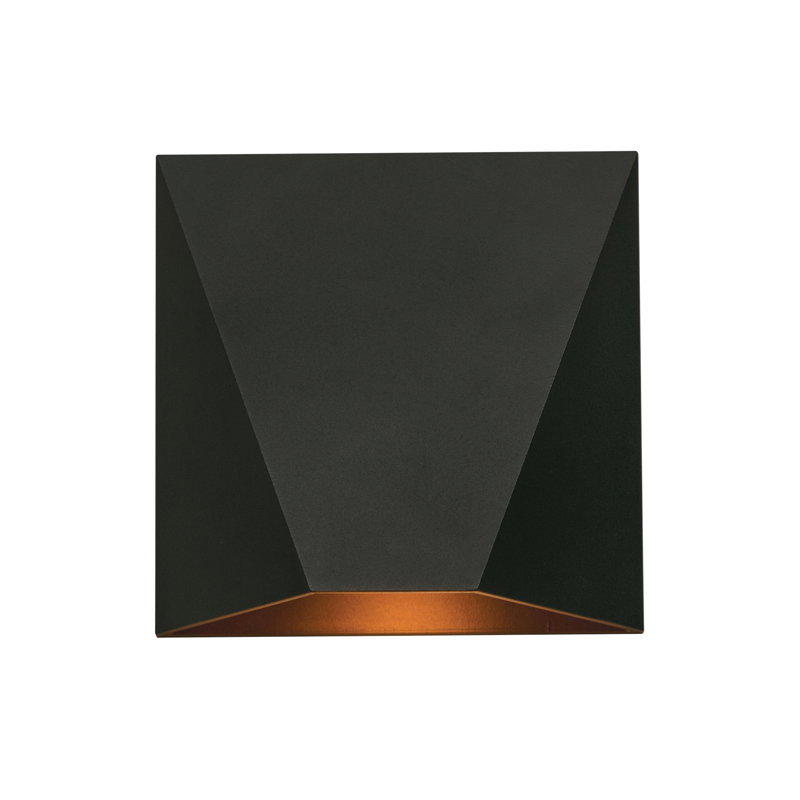 Osheanna Aluminum LED Wall Light, 4.75" H x 4.75" W x 2.75" D