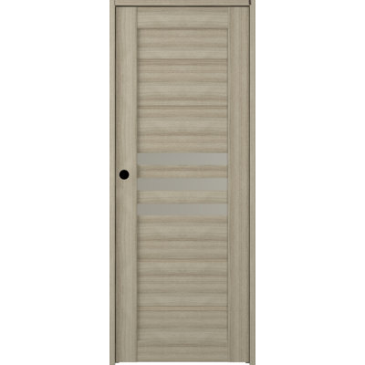 Porte dôme standard en bois manufacturé et en verre préfini