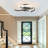 Codie 3- Light 21.3 Inches Black Led Semi Flush Mount with Remote Control-2105347341-2017203055