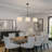 3-light Modern Linear Linen Drum Pendant-1045473328