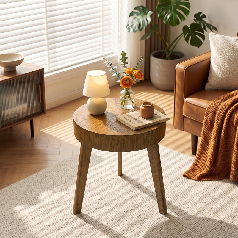 Table de bout Johnpeter, Brun