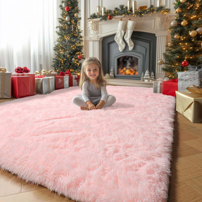 Tapis intérieur moelleux à poils longs 4 x 6 po