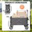 Folding Wagon Cart With Big Wheels-125205160