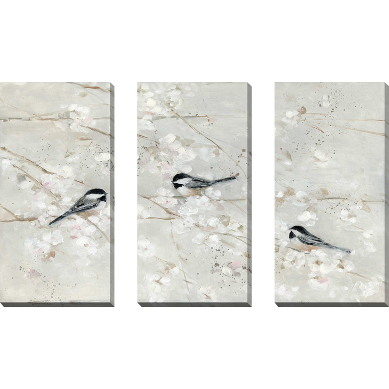 " Nature's Confetti II " 3 - Pieces, 48" H x 36" W x 0.75" D