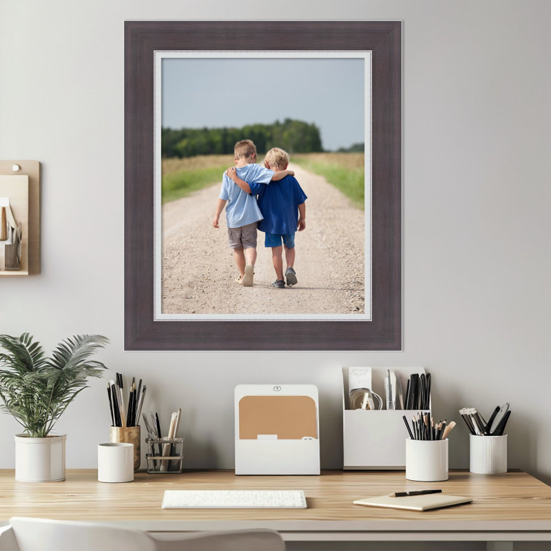 Cadre photo Ellie, Ellie brun argent, 16 x 20