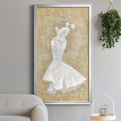 Mariage argenté III - Peinture sur toile encadrée