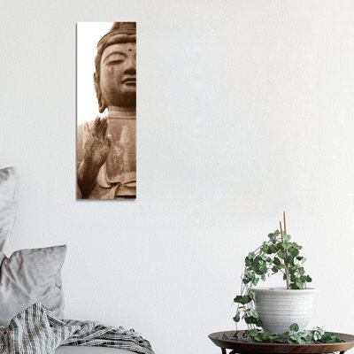 Buddha I 1 Piece Wrapped Canvas Panoramic Wall Art