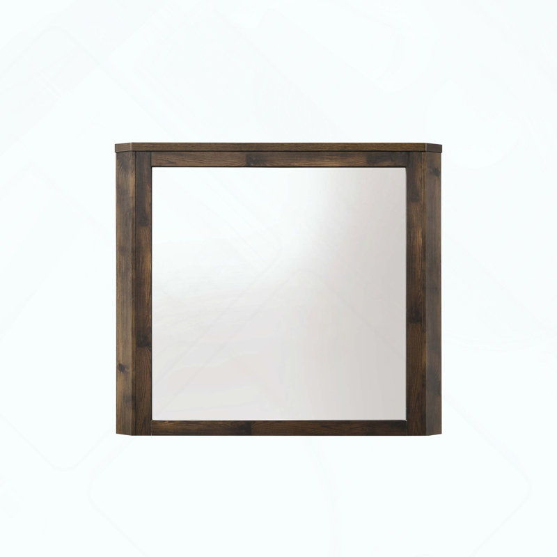Elettra Rustic Walnut Finish Mirror