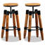 Tabourets VidaXL en bois de manguier massif