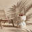 Sculptural Hourglass Concrete Side Table with Artisan Eroded Texture, Indoor/Outdoor