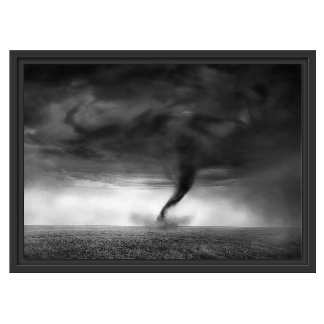 Gerahmtes Wandbild Naturgewalt Tornado