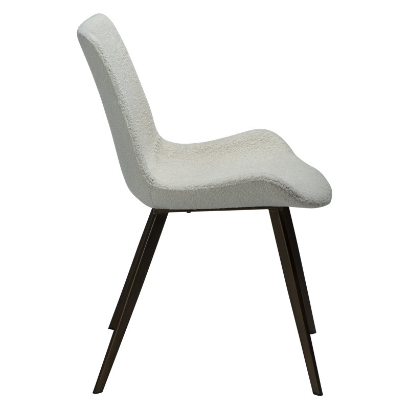 Hype 46cm H Polyester Blend Upholstered Dining Chair in Beige