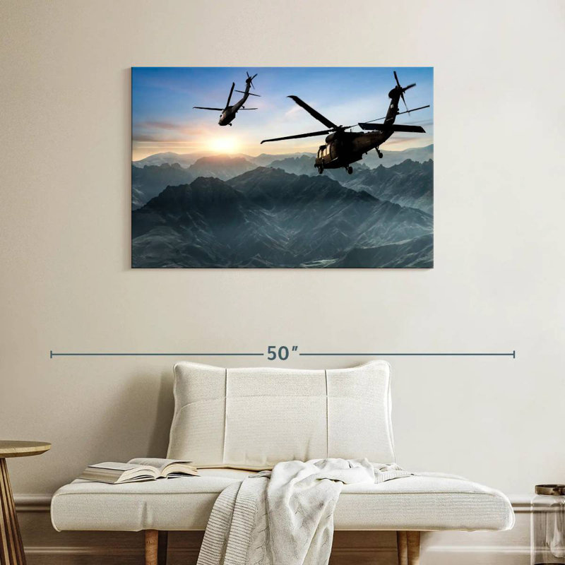 Mait volant des hélicoptères militaires, H 26 po x l 39 po