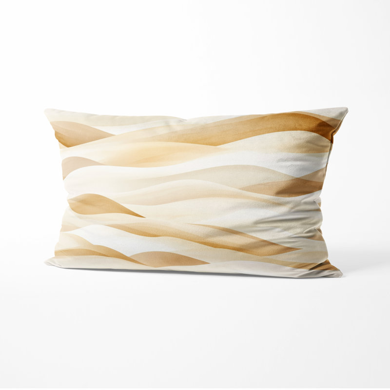 Coussin Coastal - Coussin beige, H 12 po x l 20 po