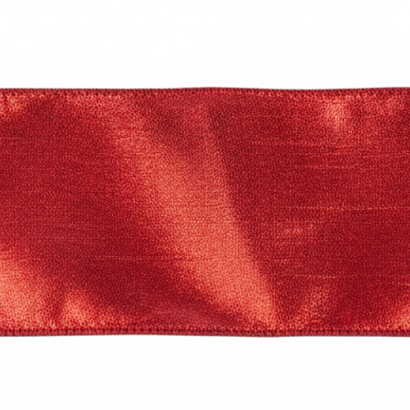 Vickerman 4"x10yd Red Metallic Christmas Ribbon