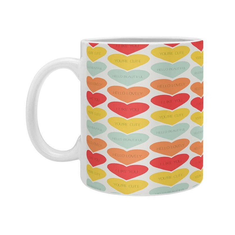 Grande tasse à café jolie little hearts