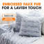Ombre Faux Fur Throw Pillow