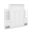 Lit escamotable double avec tablettes, tiroirs et DEL-1811326480