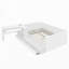 Lit plateforme en bois avec 6 tiroirs, tablettes et coiffeuse-892499846
