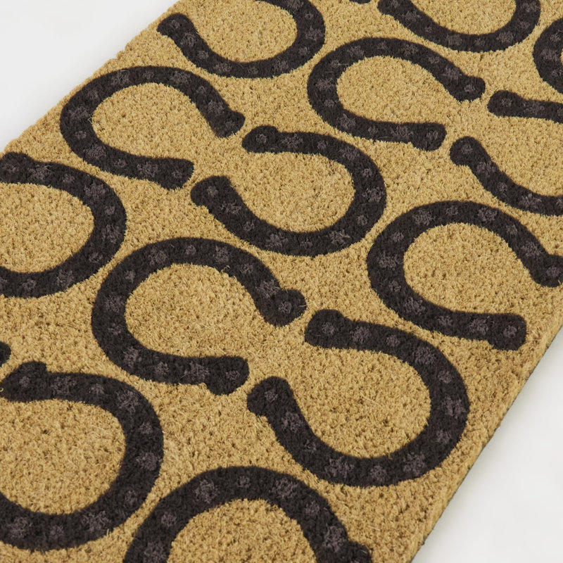 Horseshoe Brown Western Doormat