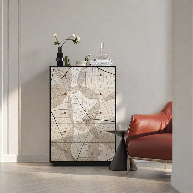 Wood Storage Cabinet with Five Drawers