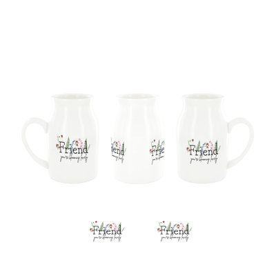 Friend Milk Jug Vase 450Ml