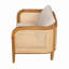 Chaise avec accoudoirs d'extérieur rembourrée, ensemble de 2