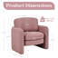 Fauteuil demi-tonneau en polyester 34,1 po-468864381