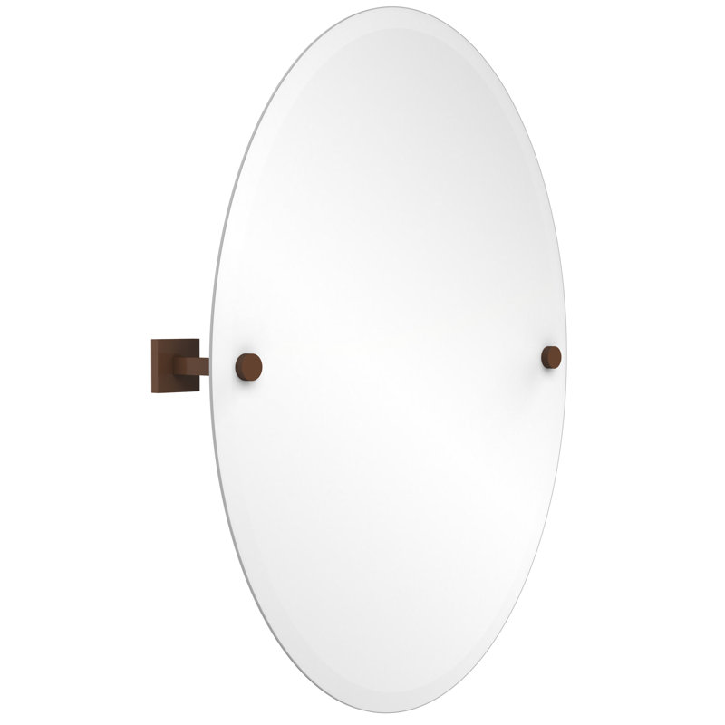 Haranu Wall Mirror with Shelves, Antique Bronze